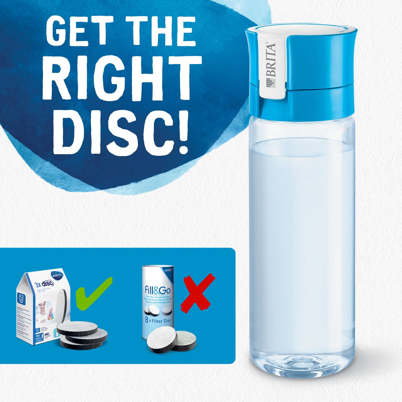 Brita fill go vital water filter bottle