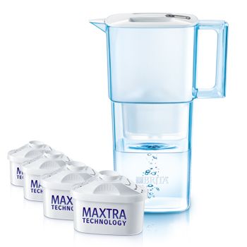 BRITA Vorteilspaket Liquelli weiß 2,2 l + 4 Kartuschen
