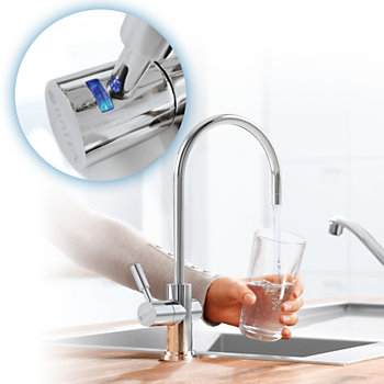brita robinet gros plan robinet